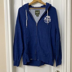 Men’s Large Roots zipper hoodie. Brand new.
